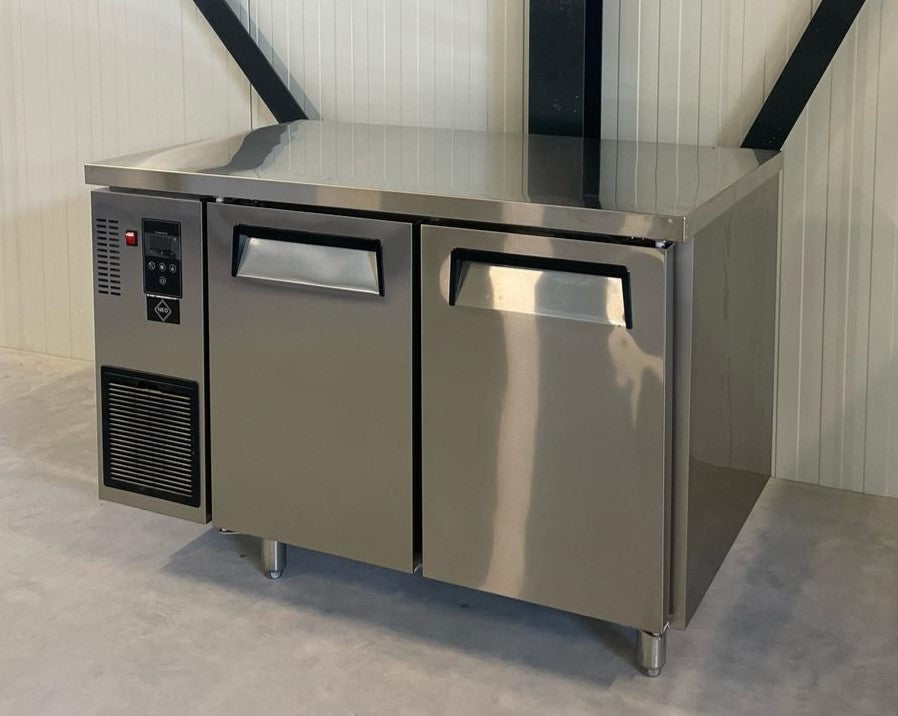 Koelwerkbank | RVS | Geventileerd | 2 Deurs | 120CM | Poten