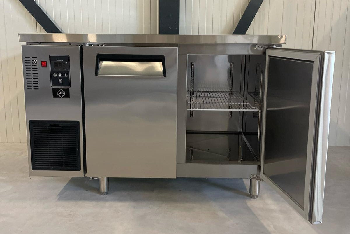 Koelwerkbank | RVS | Geventileerd | 2 Deurs | 120CM | Poten