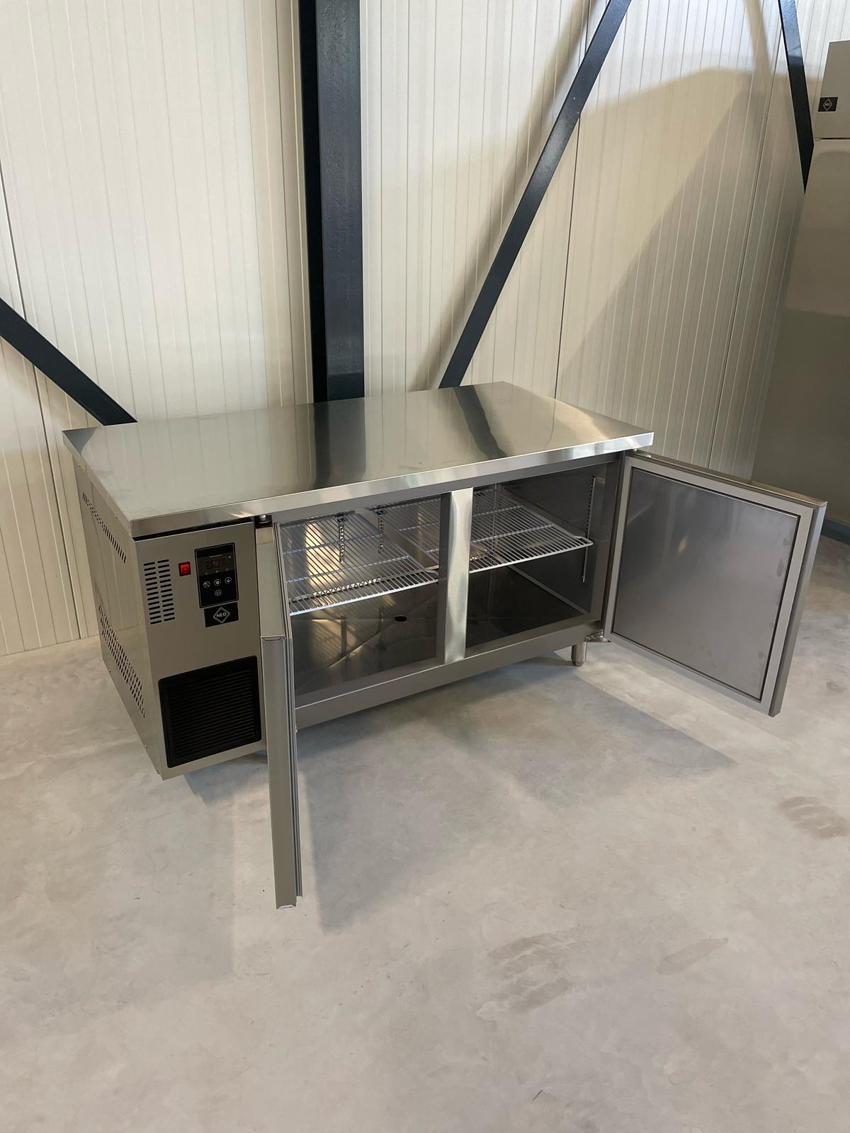 Koelwerkbank | RVS | Geventileerd | 2 Deurs | 150CM | Poten