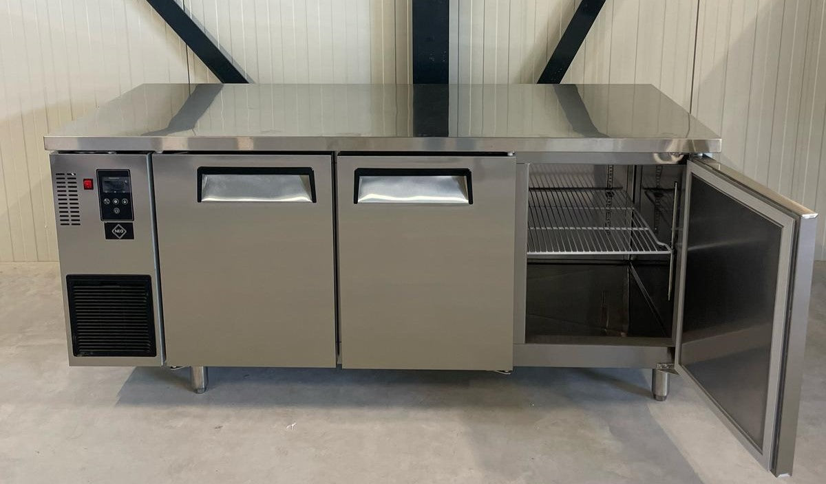 Koelwerkbank | RVS | Geventileerd | 3 Deurs | 180CM | Poten