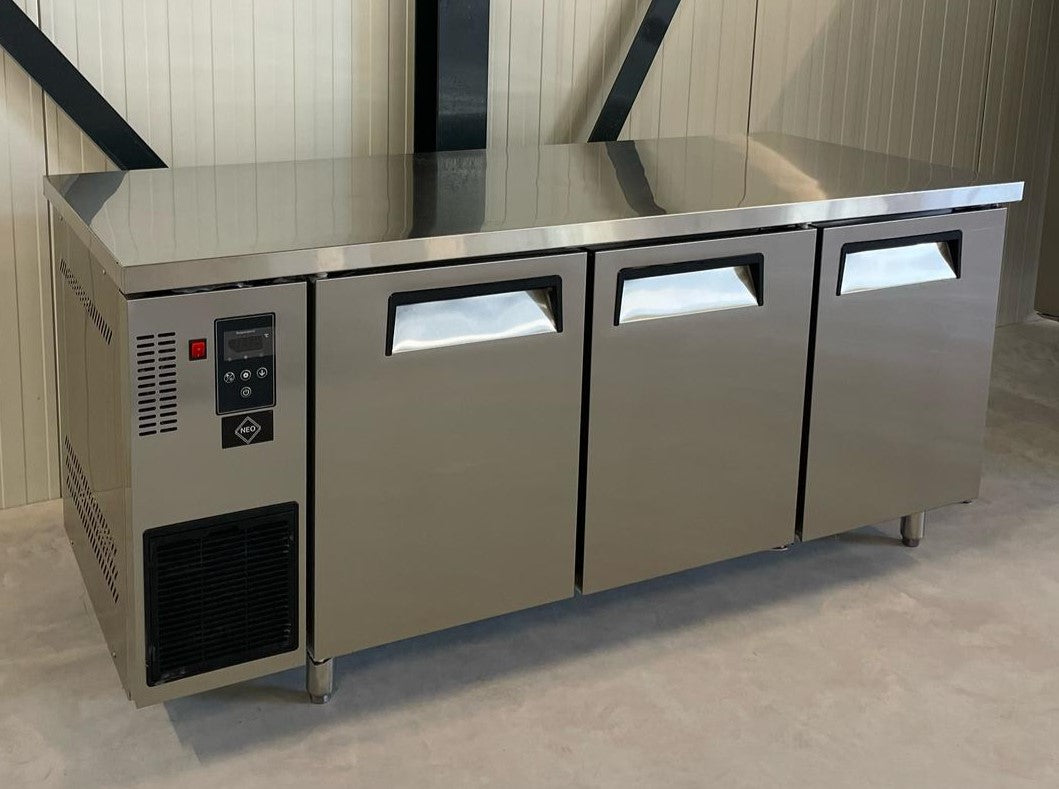 Koelwerkbank | RVS | Geventileerd | 3 Deurs | 180CM | Poten