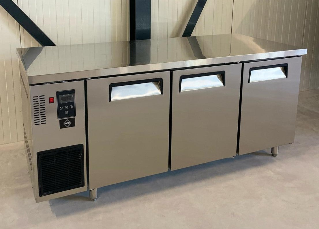 Koelwerkbank | RVS | Geventileerd | 3 Deurs | 180CM | Poten