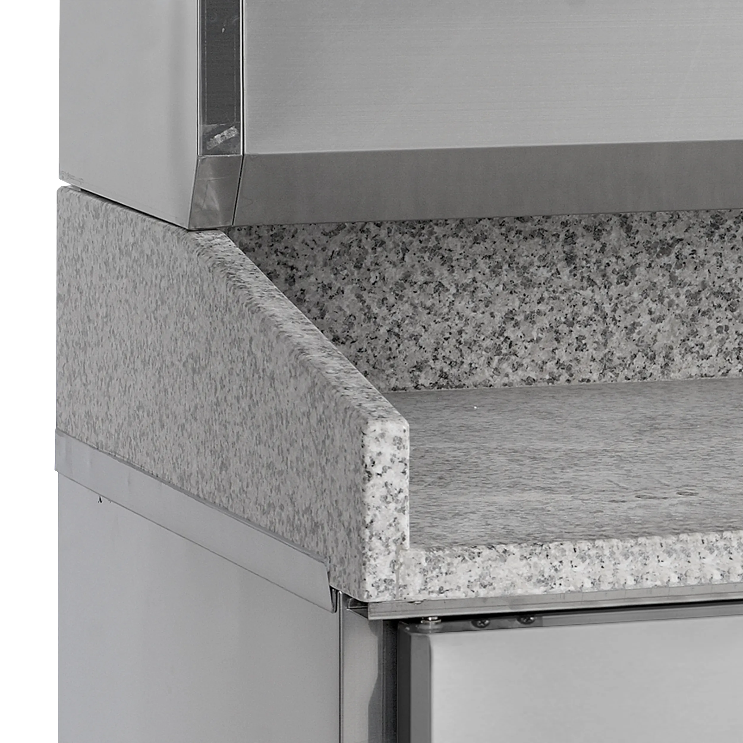 Tefcold PT1310 Pizzatafel met laden + Opzetvitrine 9 x GN 1/3