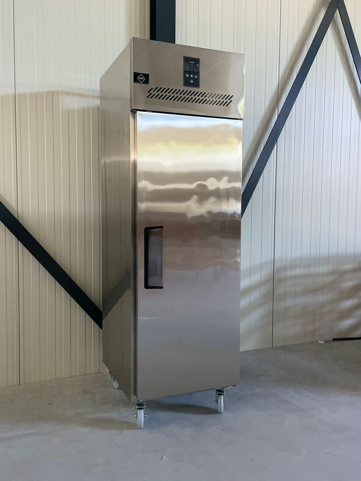 Koelkast | 500L (2/1 GN) | RVS | Geventileerd | 620x760x1980(h)mm | Wielen (geremd)