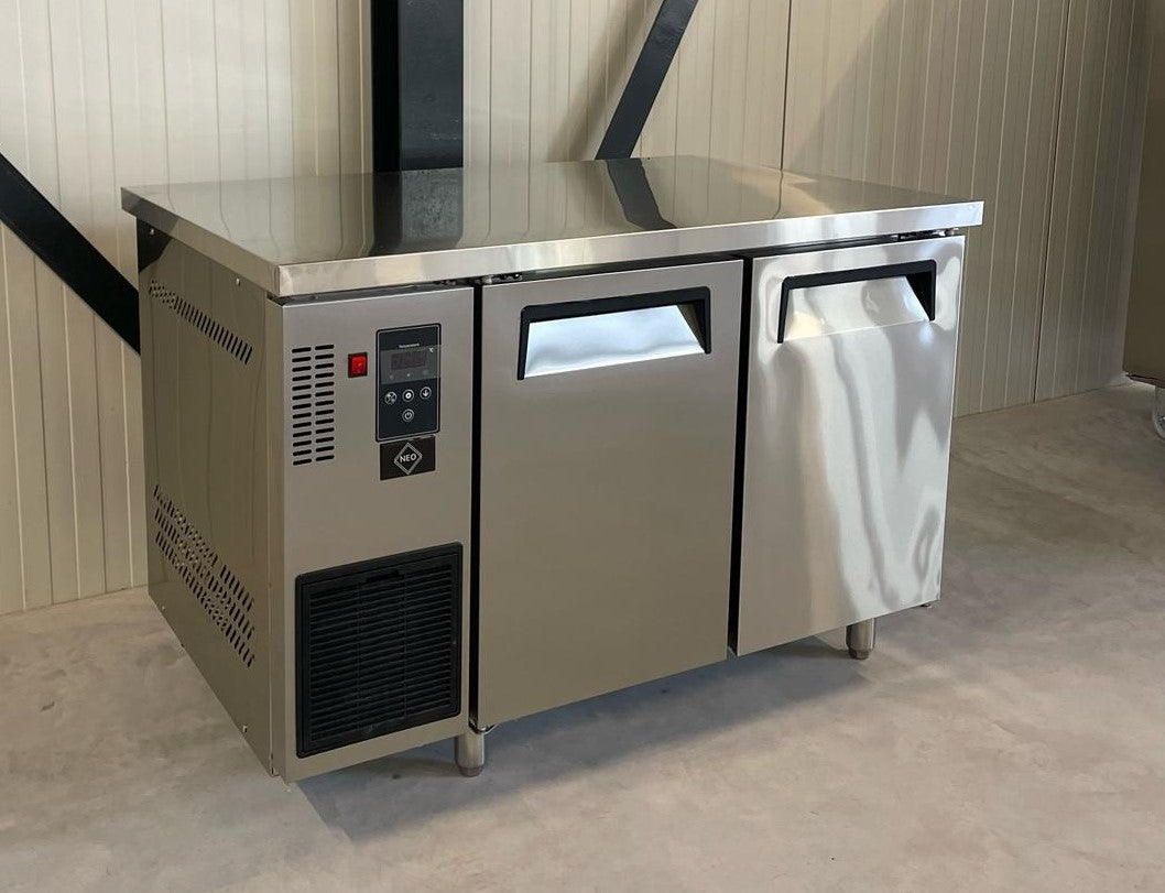 Koelwerkbank | RVS | Geventileerd | 2 Deurs | 120CM | Poten