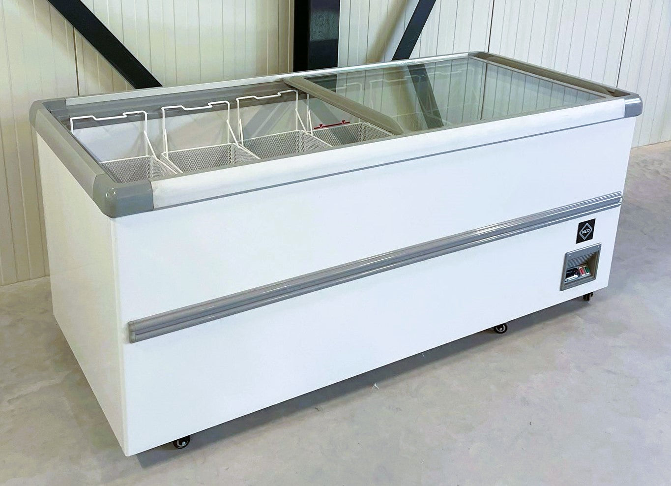 Supermarkt Vrieskist | 550L | Wit | -18°C/-23°C | Statisch | Schuifdeksels | 1615x815x840(h)mm