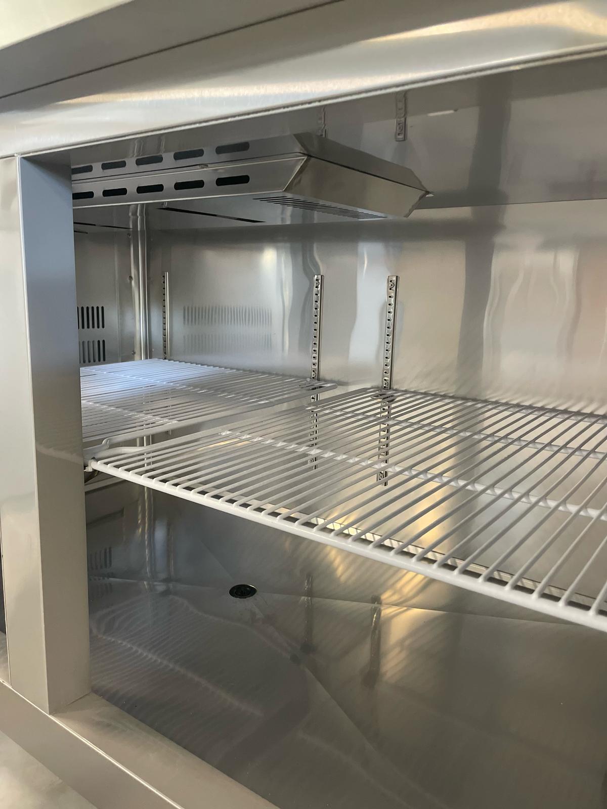 Koelwerkbank | RVS | Geventileerd | 2 Deurs | 150CM | Poten
